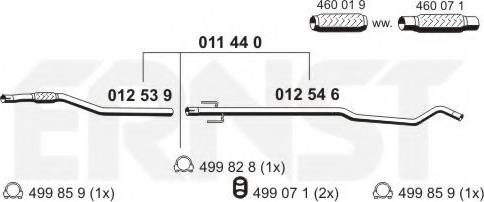 ERNST 011440 - Труба вихлопного газу avtolavka.club