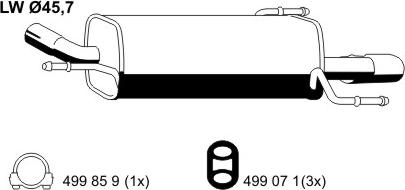 ERNST 011235 - Глушник вихлопних газів кінцевий avtolavka.club