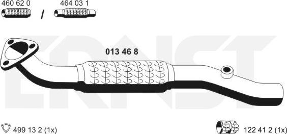 ERNST 013468 - Труба вихлопного газу avtolavka.club