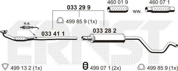 ERNST 033299 - Середній глушник вихлопних газів avtolavka.club