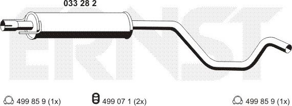 ERNST 033282 - Середній глушник вихлопних газів avtolavka.club