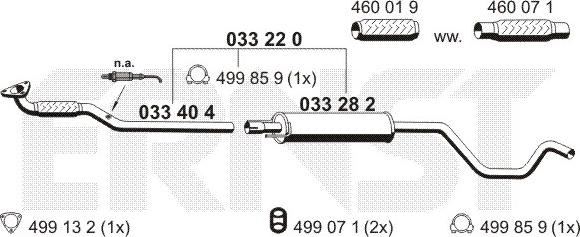 ERNST 033220 - Середній глушник вихлопних газів avtolavka.club