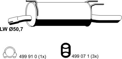 ERNST 024280 - Глушник вихлопних газів кінцевий avtolavka.club