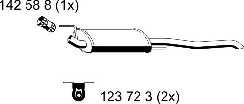 ERNST 142250 - Глушник вихлопних газів кінцевий avtolavka.club