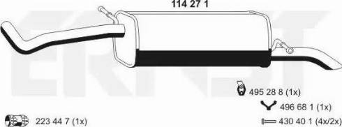 ERNST 114271 - Глушник вихлопних газів кінцевий avtolavka.club