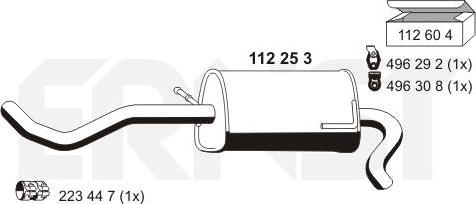 ERNST 112253 - Глушник вихлопних газів кінцевий avtolavka.club