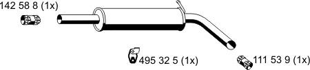 ERNST 112284 - Середній глушник вихлопних газів avtolavka.club
