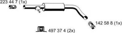 ERNST 133241 - Середній глушник вихлопних газів avtolavka.club