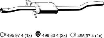 ERNST 385091 - Середній глушник вихлопних газів avtolavka.club