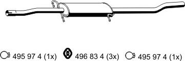 ERNST 385114 - Середній глушник вихлопних газів avtolavka.club