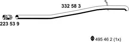 ERNST 332583 - Труба вихлопного газу avtolavka.club