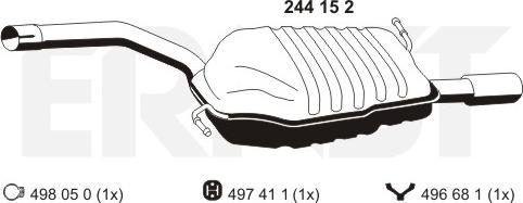 ERNST 244152 - Глушник вихлопних газів кінцевий avtolavka.club