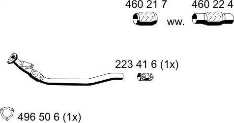 ERNST 245470 - Труба вихлопного газу avtolavka.club