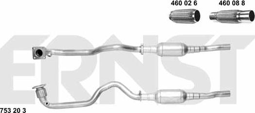 ERNST 753203 - Каталізатор avtolavka.club