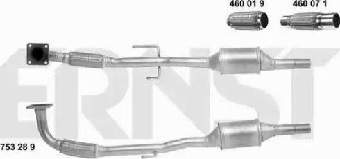 ERNST 753289 - Каталізатор avtolavka.club