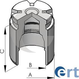 ERT 150581-C - Поршень, корпус скоби гальма avtolavka.club