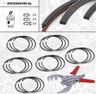 ET Engineteam R1012500VR1 - Комплект поршневих кілець avtolavka.club