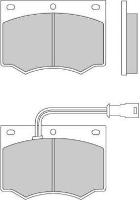 Unipart GBP652 - Гальмівні колодки, дискові гальма avtolavka.club