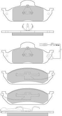 E.T.F. 12-0897 - Гальмівні колодки, дискові гальма avtolavka.club