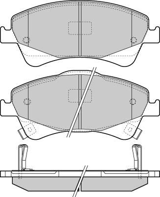 E.T.F. 12-1422 - Гальмівні колодки, дискові гальма avtolavka.club