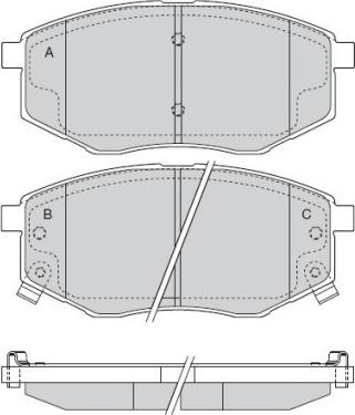 BENDIX 573454B - Гальмівні колодки, дискові гальма avtolavka.club