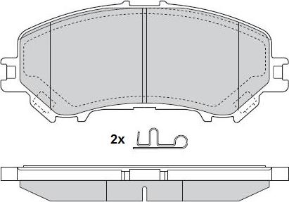 4U Autoparts 37668RN - Гальмівні колодки, дискові гальма avtolavka.club