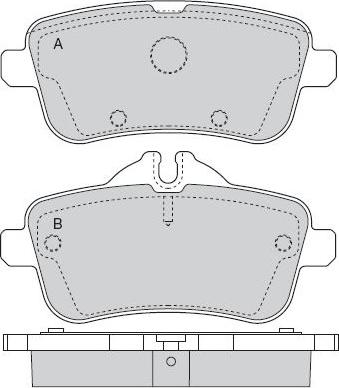 BENDIX 573465B - Гальмівні колодки, дискові гальма avtolavka.club