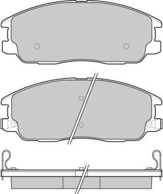 BENDIX 598654 - Гальмівні колодки, дискові гальма avtolavka.club