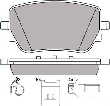 Mercedes-Benz 0004207500 - Гальмівні колодки, дискові гальма avtolavka.club