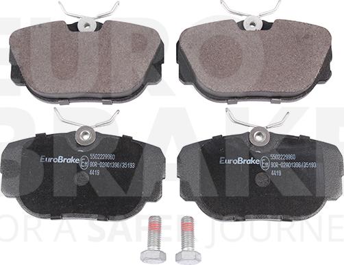 Eurobrake 5502229960 - Гальмівні колодки, дискові гальма avtolavka.club