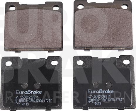 Eurobrake 5502229911 - Гальмівні колодки, дискові гальма avtolavka.club