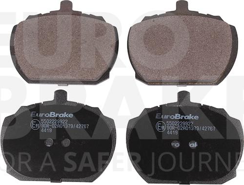 Eurobrake 5502229922 - Гальмівні колодки, дискові гальма avtolavka.club