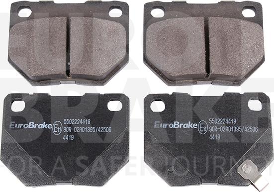 Eurobrake 5502224418 - Гальмівні колодки, дискові гальма avtolavka.club