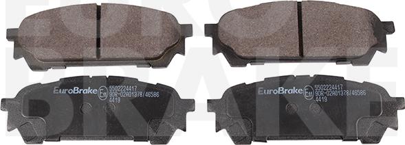 Eurobrake 5502224417 - Гальмівні колодки, дискові гальма avtolavka.club