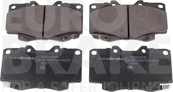 Eurobrake 5502224596 - Гальмівні колодки, дискові гальма avtolavka.club