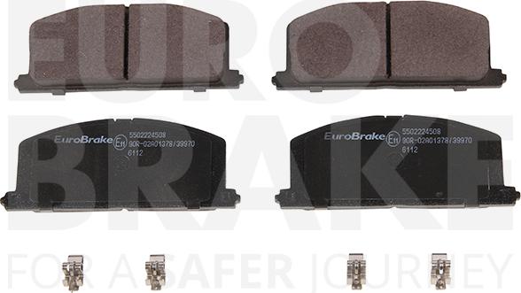 Eurobrake 5502224508 - Гальмівні колодки, дискові гальма avtolavka.club