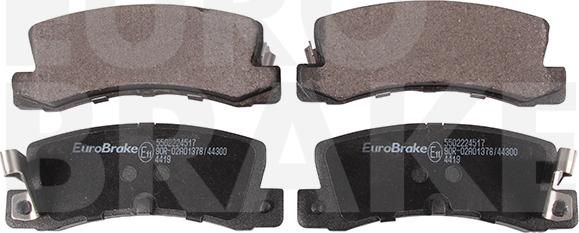 Eurobrake 5502224517 - Гальмівні колодки, дискові гальма avtolavka.club