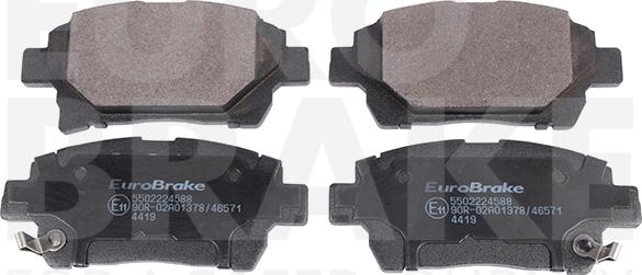 Eurobrake 5502224588 - Гальмівні колодки, дискові гальма avtolavka.club