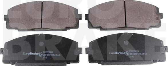 Eurobrake 5502224534 - Гальмівні колодки, дискові гальма avtolavka.club