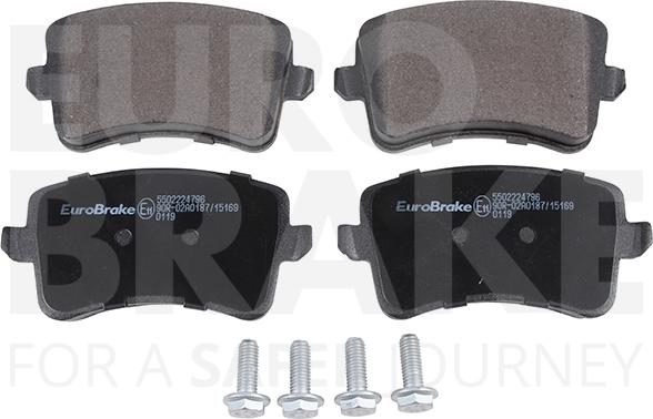 Eurobrake 5502224796 - Гальмівні колодки, дискові гальма avtolavka.club