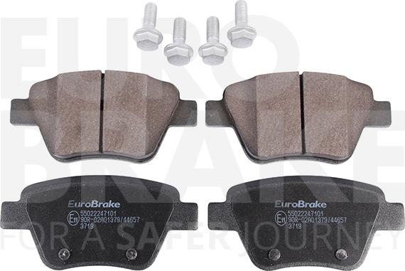 Eurobrake 55022247101 - Гальмівні колодки, дискові гальма avtolavka.club