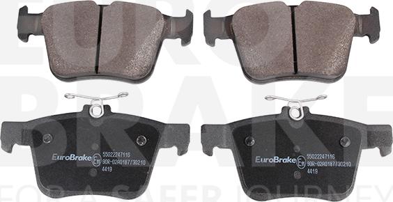 Eurobrake 55022247116 - Гальмівні колодки, дискові гальма avtolavka.club