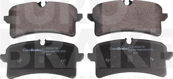 Eurobrake 55022247135 - Гальмівні колодки, дискові гальма avtolavka.club