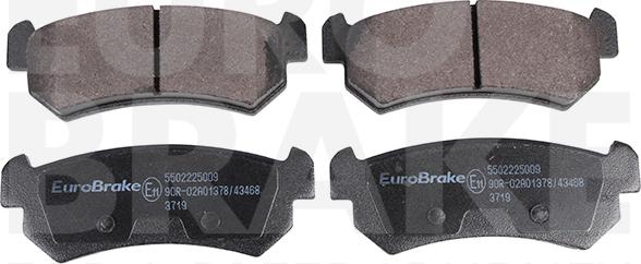 Eurobrake 5502225009 - Гальмівні колодки, дискові гальма avtolavka.club