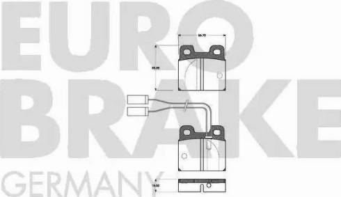 Eurobrake 5502221006 - Гальмівні колодки, дискові гальма avtolavka.club