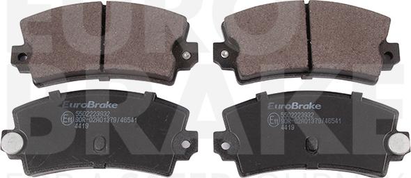 Eurobrake 5502223932 - Гальмівні колодки, дискові гальма avtolavka.club