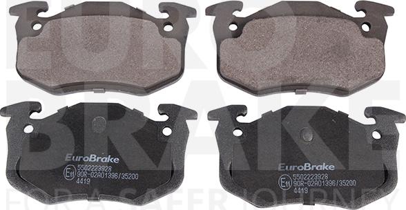 Eurobrake 5502223928 - Гальмівні колодки, дискові гальма avtolavka.club