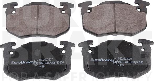 Eurobrake 5502223927 - Гальмівні колодки, дискові гальма avtolavka.club