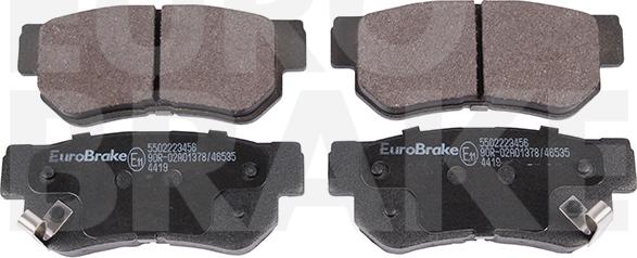 Eurobrake 5502223456 - Гальмівні колодки, дискові гальма avtolavka.club