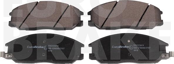 Eurobrake 5502223414 - Гальмівні колодки, дискові гальма avtolavka.club